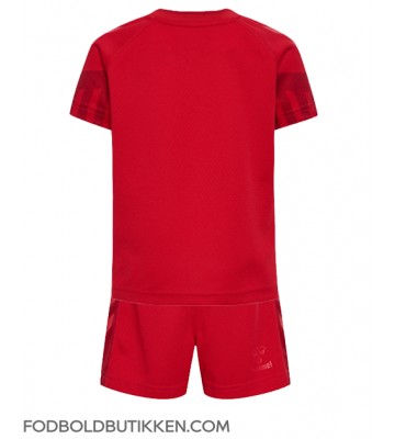 Danmark Hjemmebanetrøje Børn VM 2022 Kortærmet (+ Korte bukser)